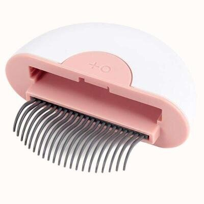 Дешеддер M-Pets 2in1 Mini Pet Comb для собак та котів, для довгошерстних порід, рожевий, 9х9х3 см