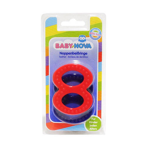 Кільце зубне Baby-Nova 31188 рельєфне тверде