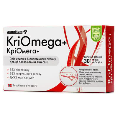 Кріомега Baum Pharm KriOmega+ капсули №30