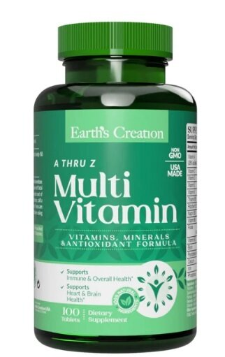 Мультивітамін Earth's Creation Multivitamin (A thru Z), 100 таблеток