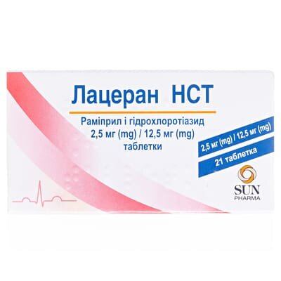 Лацеран НСТ таблетки по 2.5 мг/12.5 мг №21 (7х3)