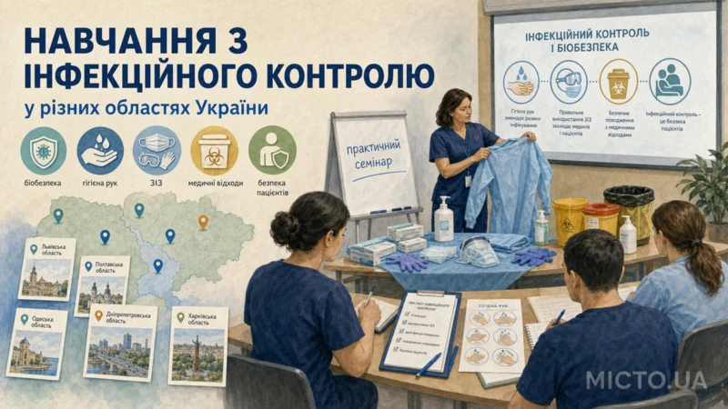 У регіонах України тривають навчання медиків з інфекційного контролю