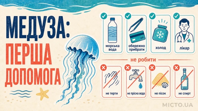 Опік медузи: що робити, як полегшити біль і коли звертатися до лікаря