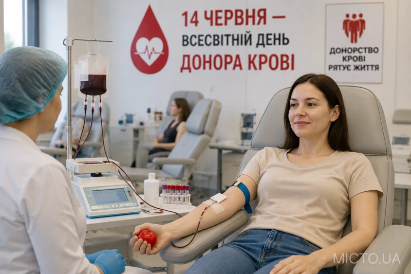 14 червня — Всесвітній день донора крові: значення та роль донорства в системі охорони здоров’я