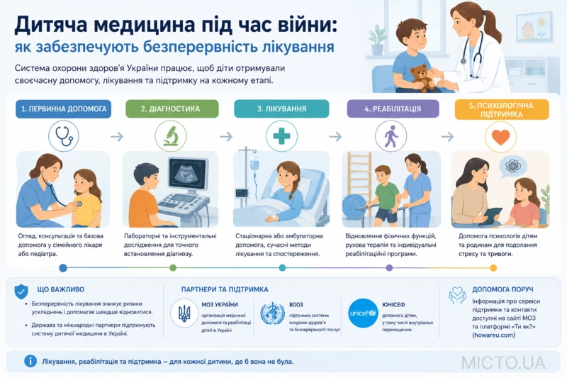 Дитяча медицина під час війни: як забезпечують безперервність лікування
