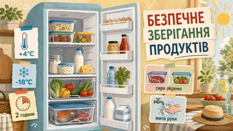 Як безпечно зберігати продукти у спеку: поради ЦГЗ