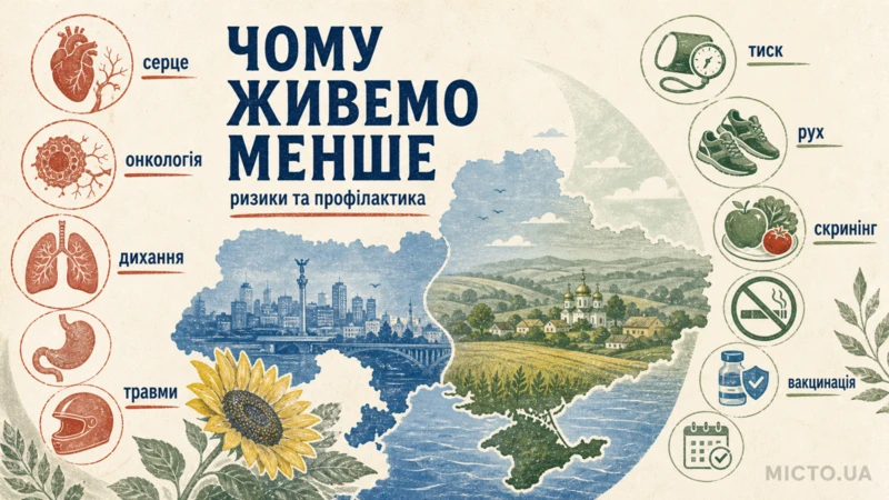 Чому українці живуть менше: головні причини смертності та як їх попередити