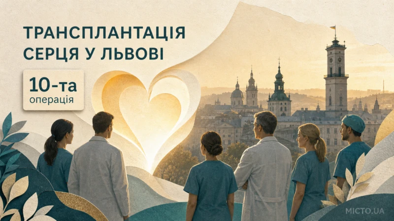 У Львові провели десяту трансплантацію серця 18-річному пацієнту