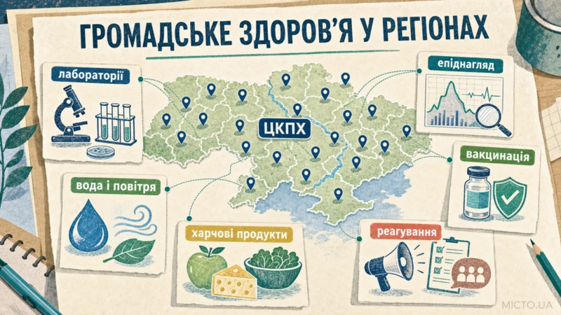 Громадське здоров'я: функції ЦКПХ у регіонах