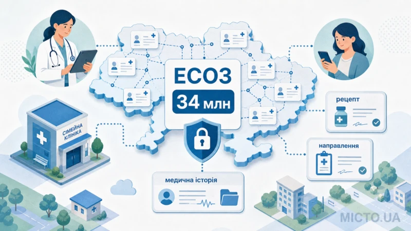 НСЗУ повідомила про розвиток ЕСОЗ: система вже об'єднує медичну історію 34 мільйонів українців