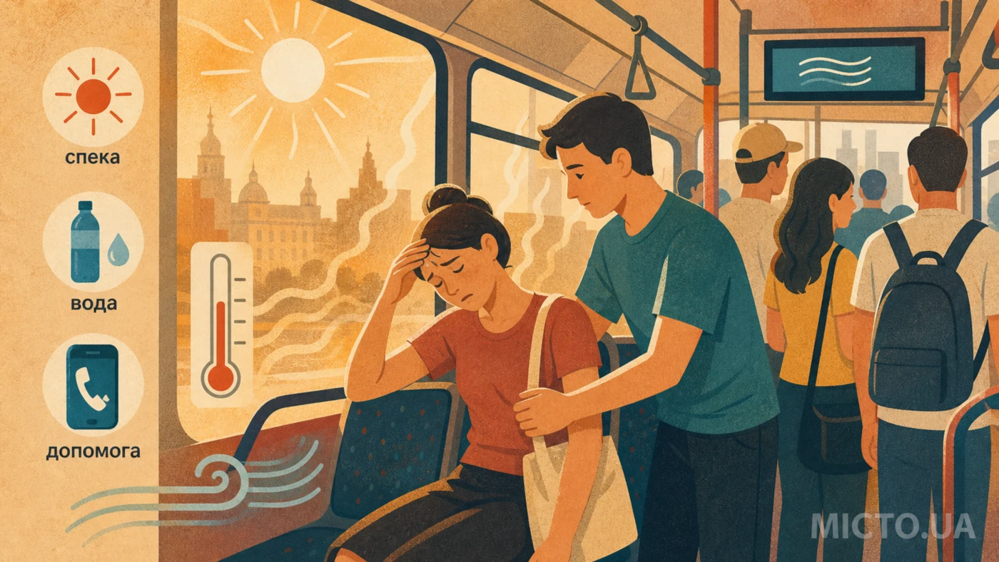 Спека в місті: чому люди можуть втрачати свідомість у транспорті