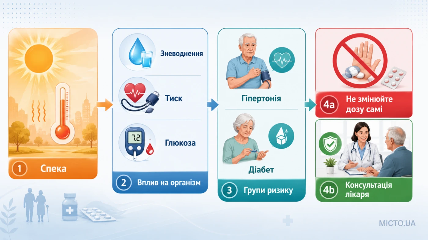 Літо та хронічні хвороби: чому не можна самостійно змінювати лікування