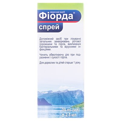 Фіорда спрей по 30 мл у флак.