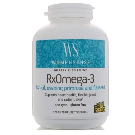 Омега 3 WomenSense RxOmega-3, формула для жінок, 120 капсул