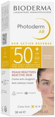 Крем сонцезахисний Bioderma Photoderm AR для обличчя з тональним ефектом, SPF 50+, 30 мл
