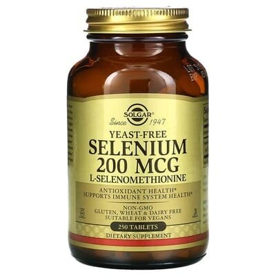 Селен Solgar Selenium 200 мкг таблетки №250