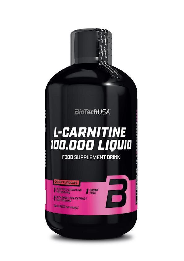 Жироспалювач Biotech L-Carnitine 100 000 Liquid Вишня, 500 мл