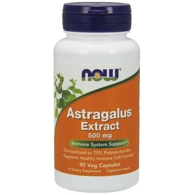 Астрагалу екстракт NOW Astragalus Extract 500 мг вег. капсули №90