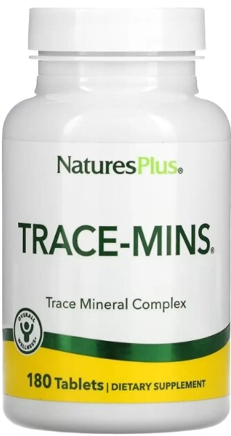 Мінерали Nature's Plus Trace-Mins, 180 таблеток