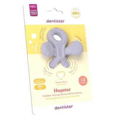 Прорізувач для зубів Dentistar cиліконовий для дітей від 3 місяців, лавандовий