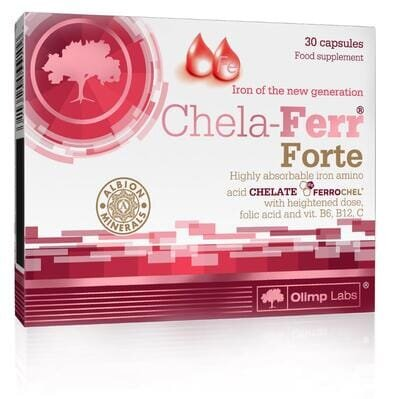 Комплекс для здоров'я крові Olimp Chela-Ferr Forte, 30 капсул