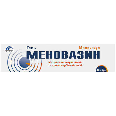 Меновазин гель по 40 г у тубах