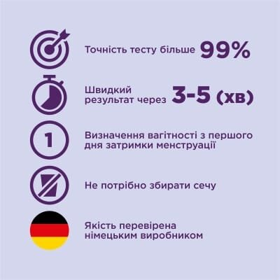 Тест струменевий Evitest Perfect для визначення вагітності, 1 штука