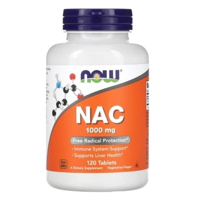 N-Ацетилцистеїн NOW NAC 1000 мг таблетки №120