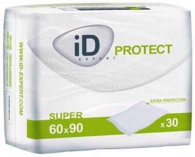 Пелюшки одноразові iD Expert Protect Super, 60 x 90 см, 30 шт