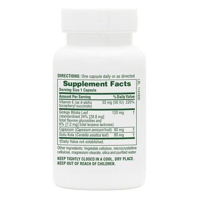 Гінкго Білоба комбо Nature's Plus Ginkgo-Combo, 60 капсул