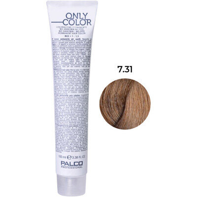Крем-фарба для волосся Palco Professional Only Color безаміачна № 7.31 блонд пісок, 100 мл