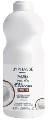 Кондиціонер Byphasse Family Fresh Delice для фарбованого волосся, з кокосом, 400 мл
