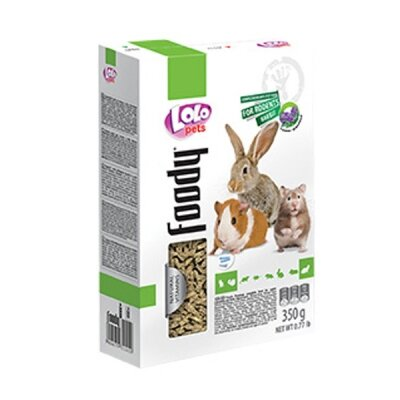 Люцерна для гризунів і кроликів Lolo Pets гранульована, 350 г