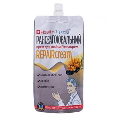 Крем Healthyclopedia ранозагоювальний (REPAIRcream), 100 мл