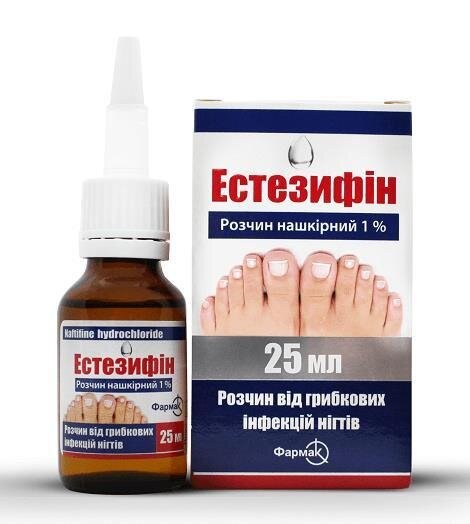 Естезифін розчин н/ш 1 % по 25 мл у флак.