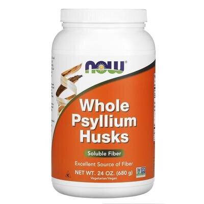 Псилліум (цілісна оболонка насіння подорожника) NOW Whole Psyllium Husks, 680 г