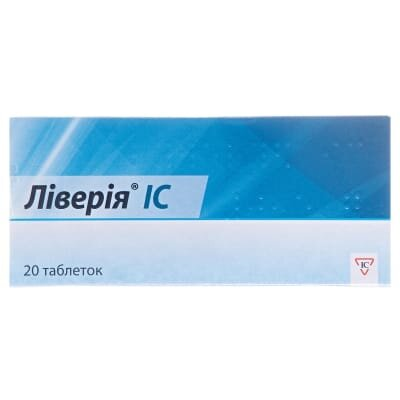 Ліверія IC таблетки по 0.5 г №20 (10х2)