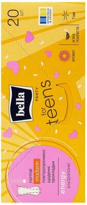 Прокладки гігієнічні щоденні Bella Panty for Teens, 20 шт