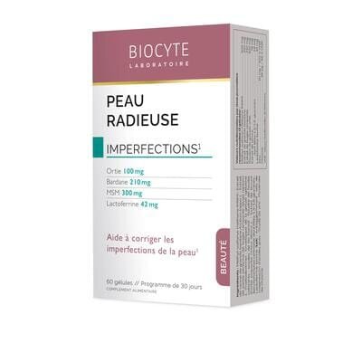 Зменшення запальних висипів на шкірі Biocytе Peau Radieuse, 60 капсул