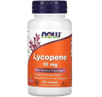 Лікопін NOW Lycopene 10 мг м'які капсули №120