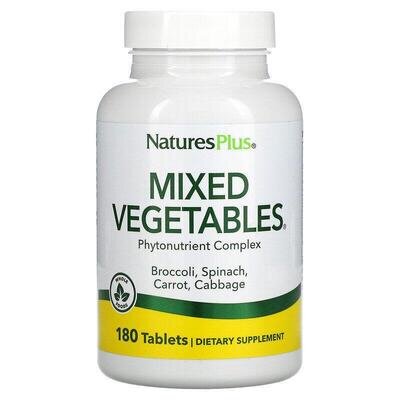 Овочева суміш Nature's Plus Mixed Vegetables, 180 таблеток