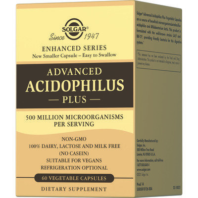 Ацидофілус плюс Solgar Advanced Acidophilus Plus вег. капсули №60