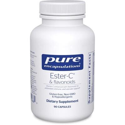 Ester-C та флавоноїди Pure Encapsulations Ester-C & flavonoids, 90 капсул