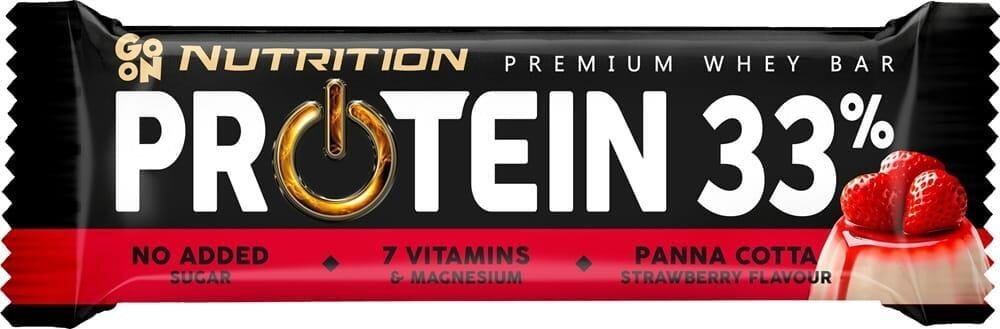 Батончик Go On Nutrition Protein 33% панна кота-полуниця, 50 г