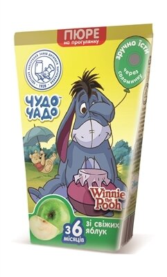 Пюре фруктове Чудо-Чадо Winnie Pooh Яблуко без цукру, 130 г