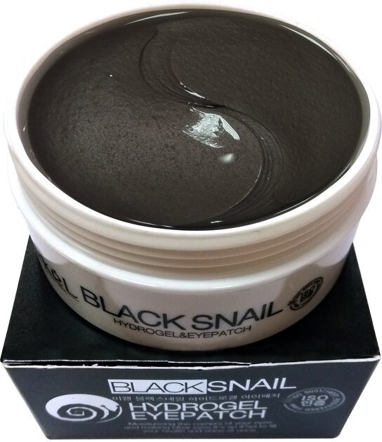 Патчі під очі Ekel Eye Patch Black Snail з муцином чорного равлика, 60 шт