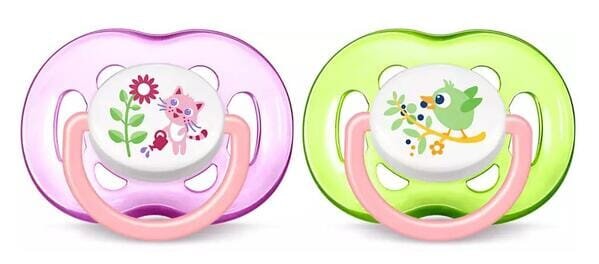 Пустушка силіконова Philips Avent Freeflow SCF186/25, з 18 місяців, 2 шт