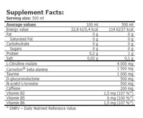 Передтренувальний комплекс Amix Nutrition CellUP Pre Workout Drink тропічний бриз, 500 мл