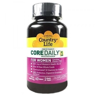 Вітамінно-мінеральний комплекс Country Life Core Daily 1, для жінок до 50 років таблетки №60