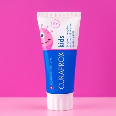 Зубна паста Curaprox Kids дитяча з фтором, з 6 років, кавун, 10 мл